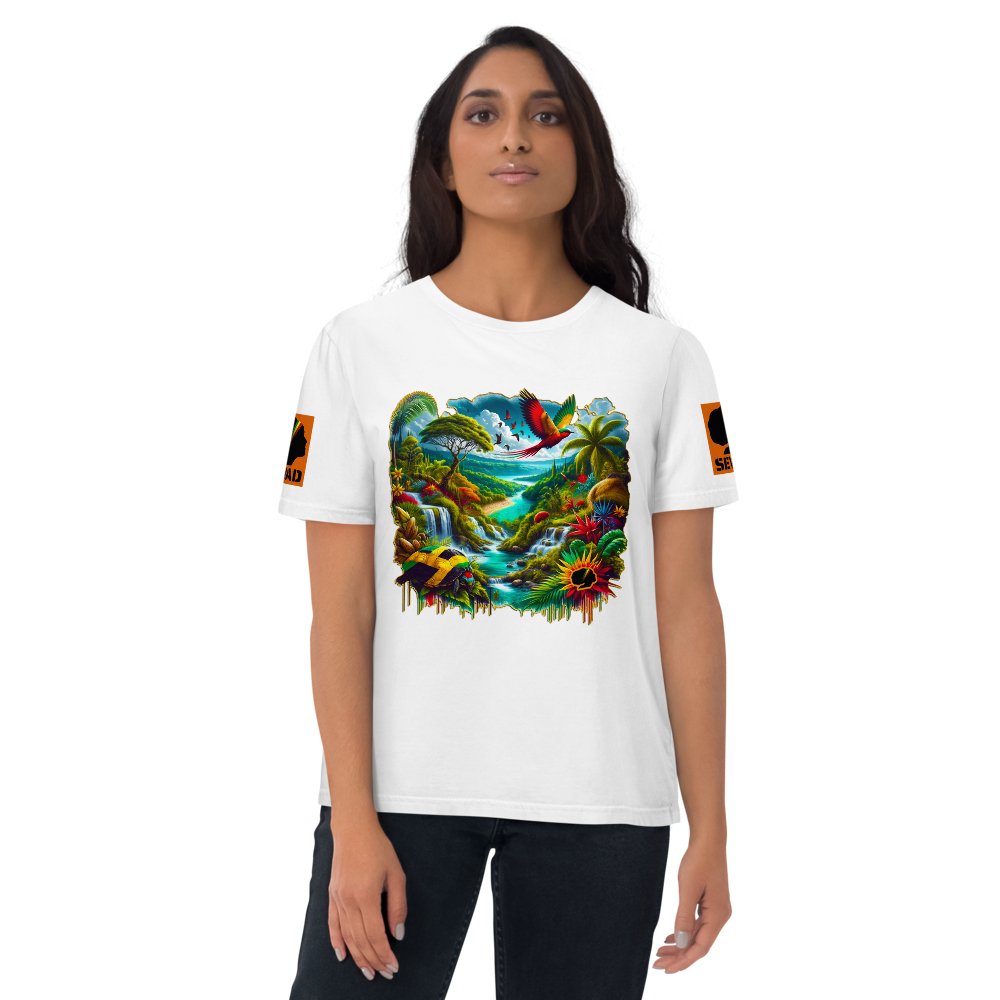 Island Paradise: Unisex organic cotton t-shirt - SEVAD MUSIC HOUSE - T-Shirt - SEVAD MUSIC HOUSE - 8236201_11864 - White - S - Island Paradise: Unisex organic cotton t-shirt