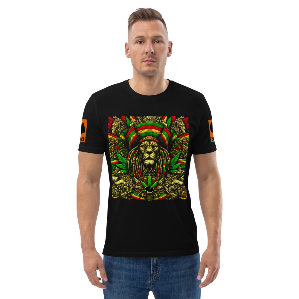 Lion’s Peace: Unisex organic cotton t-shirt - SEVAD MUSIC HOUSE - T-Shirt - SEVAD MUSIC HOUSE - 5171715_11869 - Black - S - Lion’s Peace: Unisex organic cotton t-shirt