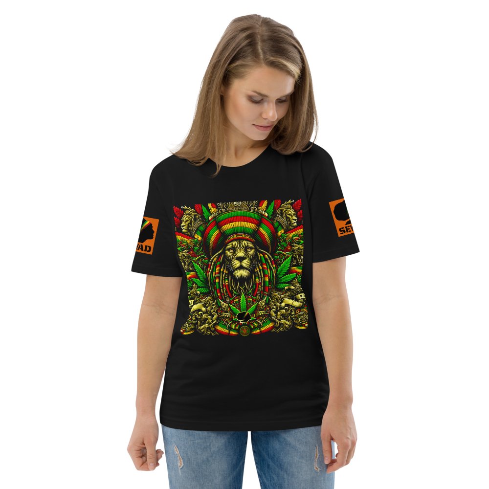 Lion’s Peace: Unisex organic cotton t-shirt - SEVAD MUSIC HOUSE - T-Shirt - SEVAD MUSIC HOUSE - 5171715_11869 - Black - S - Lion’s Peace: Unisex organic cotton t-shirt