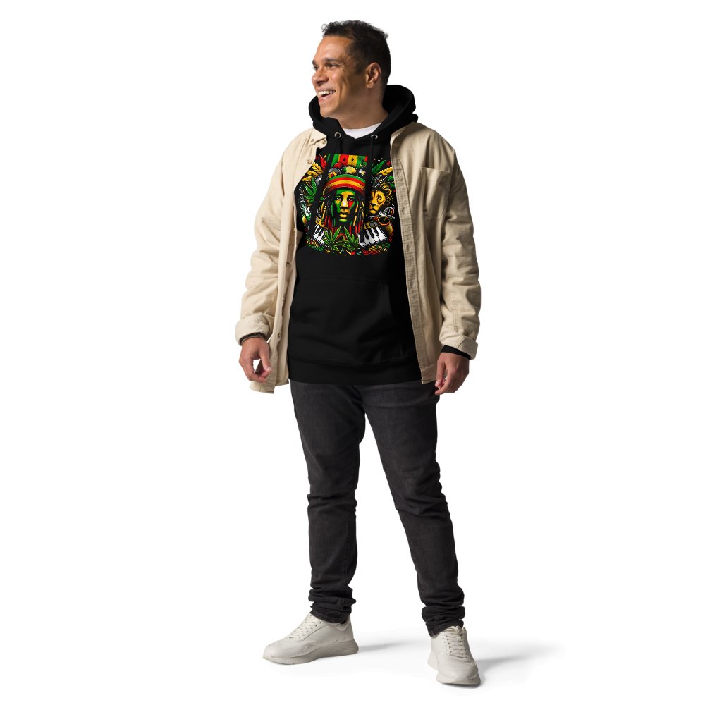 Rasta Reggae Revival Sudadera con capucha unisex SEVAD MUSIC HOUSE