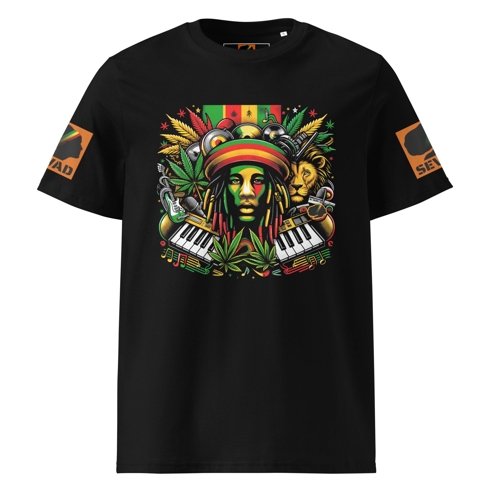 Rasta Reggae Revival Unisex organic cotton t shirt SEVAD MUSIC HOUSE