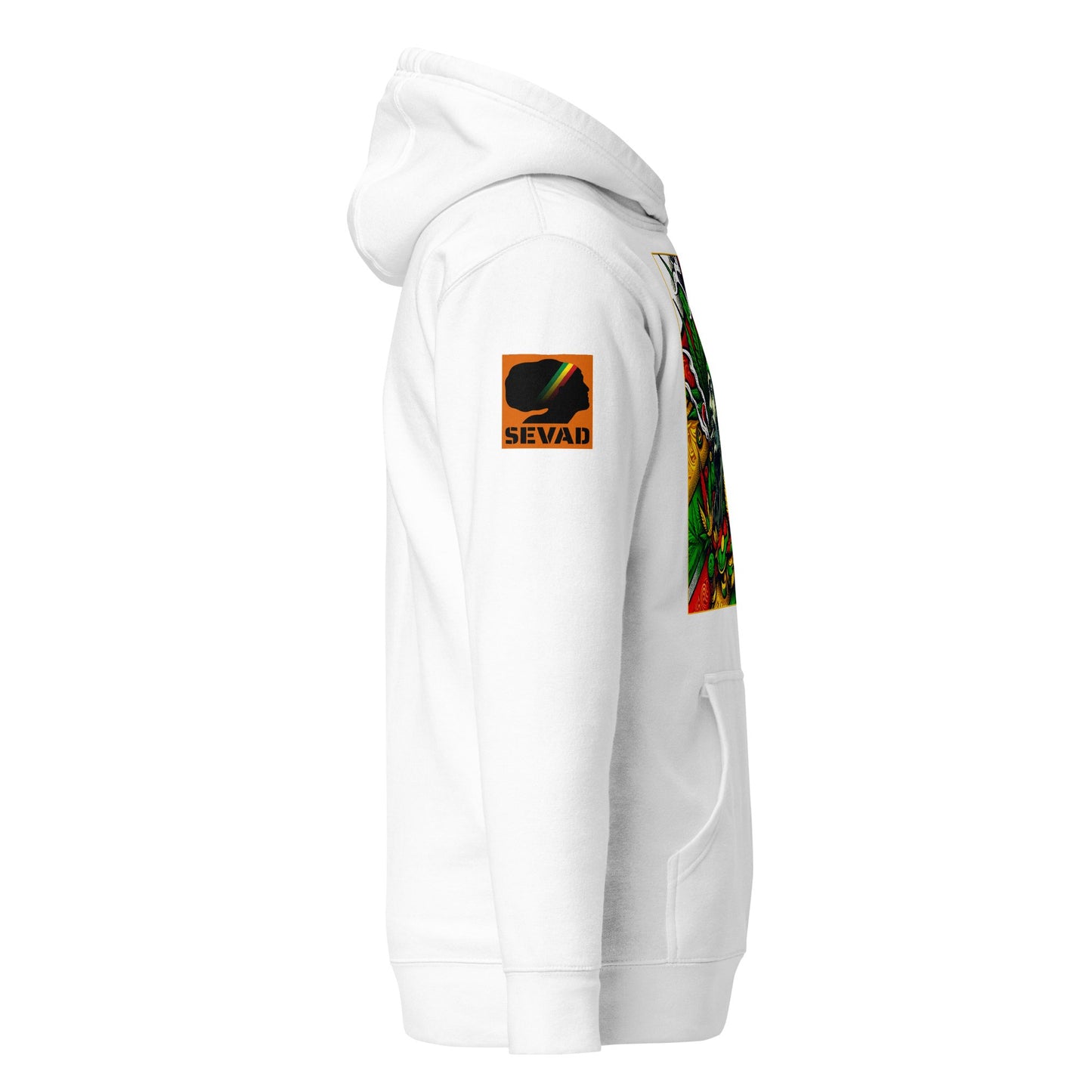 Rasta Reverie: Unisex Hoodie - SEVAD MUSIC HOUSE - Hoodie - SEVAD MUSIC HOUSE - 4896297_10774 - White - S - Rasta Reverie: Unisex Hoodie