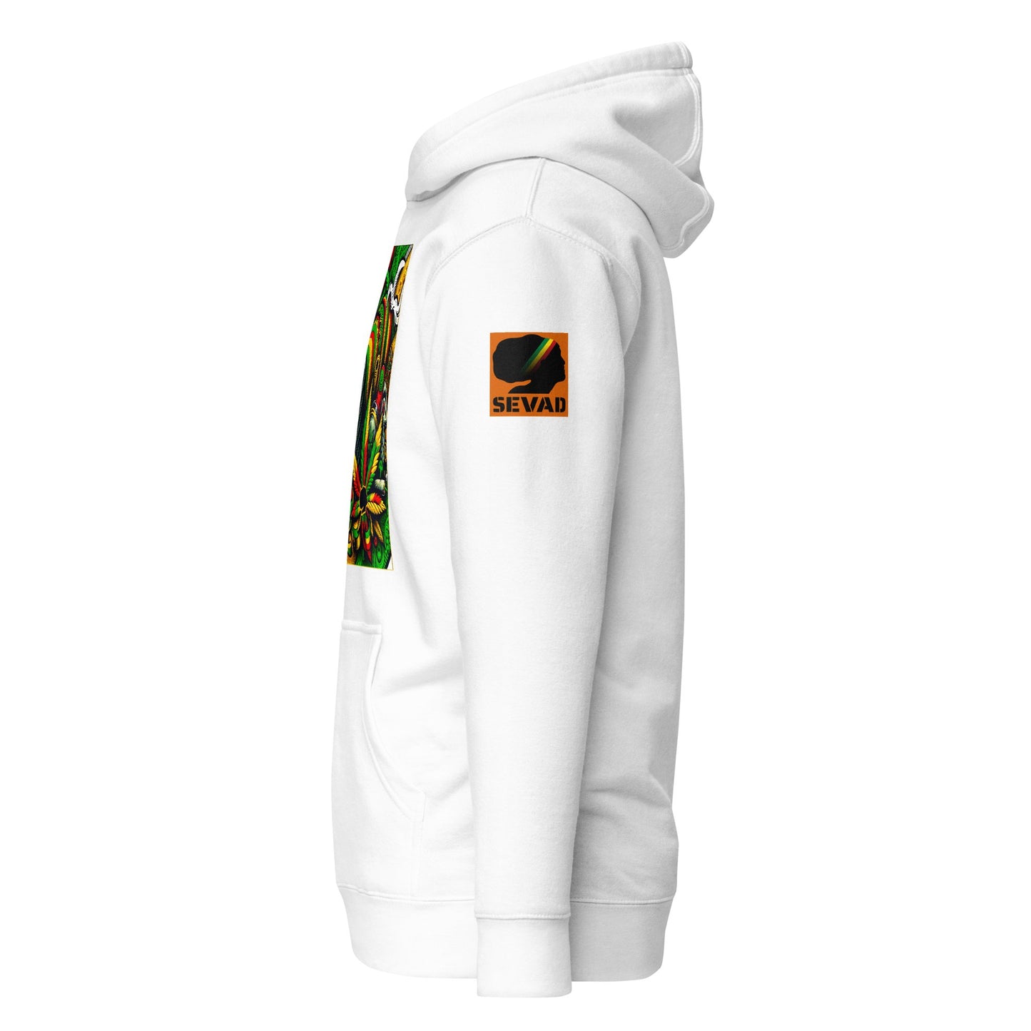 Rasta Reverie: Unisex Hoodie - SEVAD MUSIC HOUSE - Hoodie - SEVAD MUSIC HOUSE - 4896297_10774 - White - S - Rasta Reverie: Unisex Hoodie