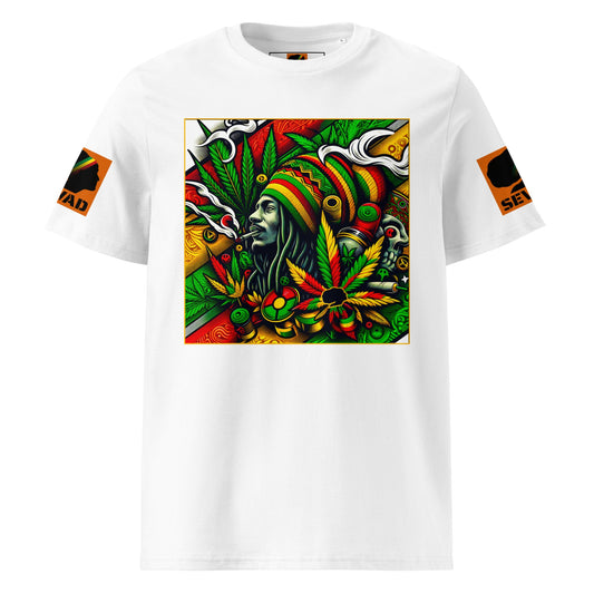 Rasta Reverie: Unisex organic cotton t-shirt - SEVAD MUSIC HOUSE - T-Shirt - SEVAD MUSIC HOUSE - 6750568_11864 - White - S - Rasta Reverie: Unisex organic cotton t-shirt