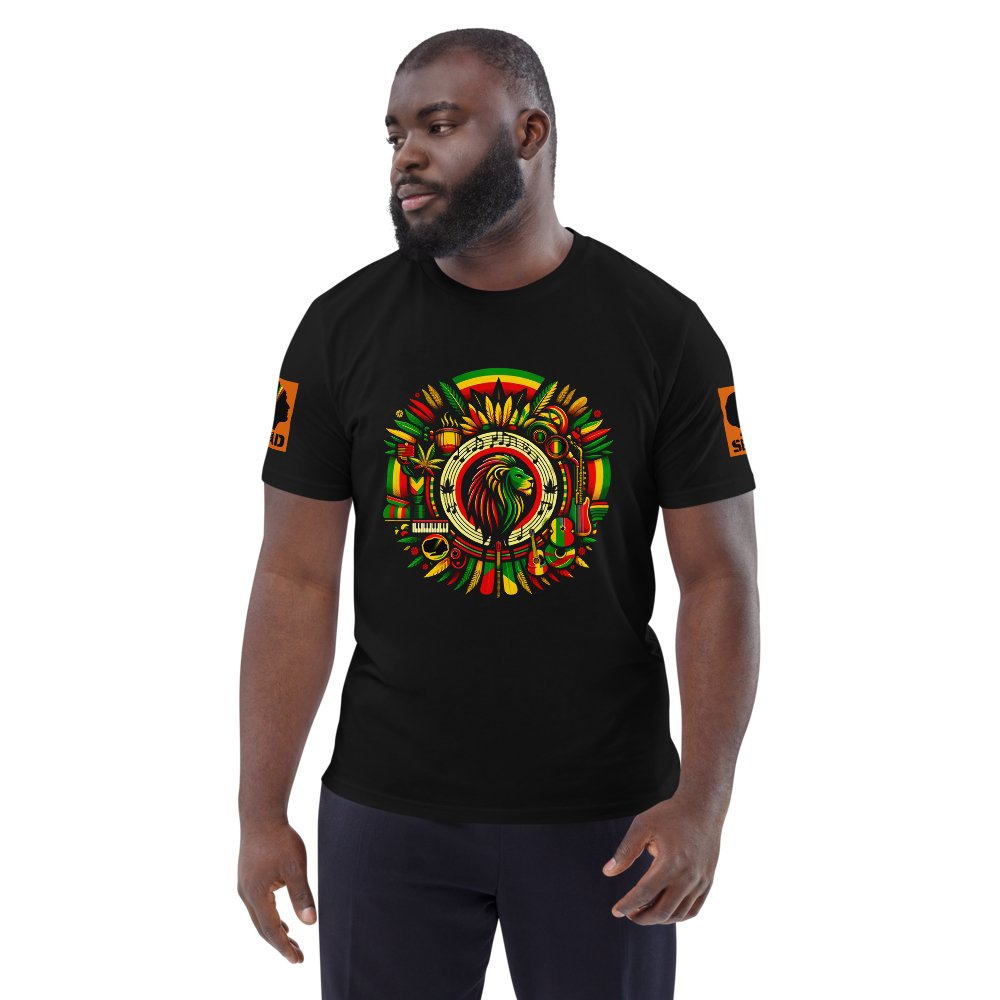 Reggae Riddims: Unisex organic cotton t-shirt - SEVAD MUSIC HOUSE - T-Shirt - SEVAD MUSIC HOUSE - 4290224_11869 - Black - S - Reggae Riddims: Unisex organic cotton t-shirt