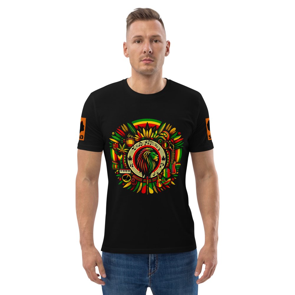 Reggae Riddims: Unisex organic cotton t-shirt - SEVAD MUSIC HOUSE - T-Shirt - SEVAD MUSIC HOUSE - 4290224_11869 - Black - S - Reggae Riddims: Unisex organic cotton t-shirt