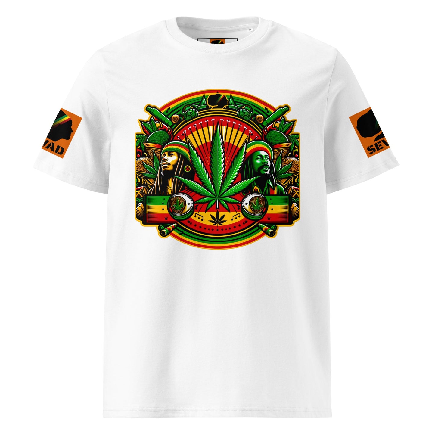 Reggae Roots: Unisex organic cotton t-shirt - SEVAD MUSIC HOUSE - T-Shirt - SEVAD MUSIC HOUSE - 5606842_11864 - White - S - Reggae Roots: Unisex organic cotton t-shirt