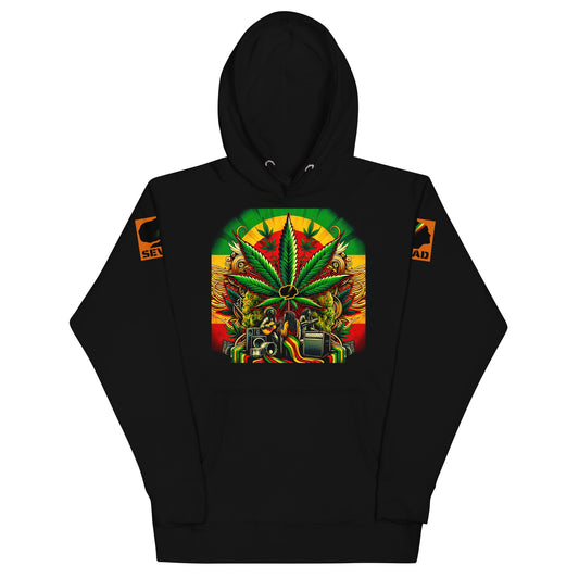 Riddims of the Green: Unisex Hoodie - SEVAD MUSIC HOUSE - Hoodie - SEVAD MUSIC HOUSE - 2614797_10779 - Black - S - Riddims of the Green: Unisex Hoodie