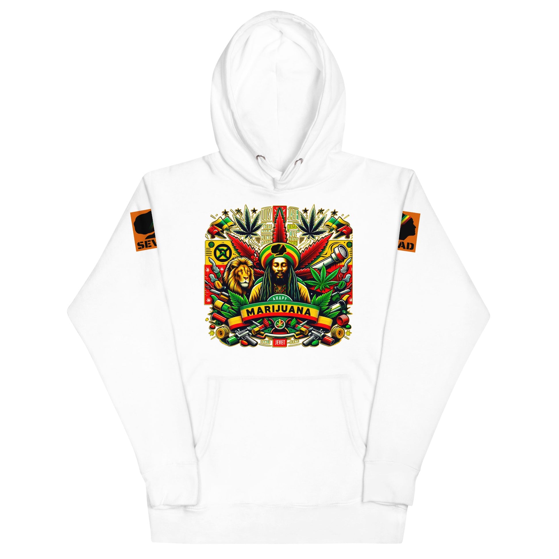 Riddims of the Root: Unisex Hoodie - SEVAD MUSIC HOUSE - Hoodie - SEVAD MUSIC HOUSE - 6351223_10774 - White - S - Riddims of the Root: Unisex Hoodie