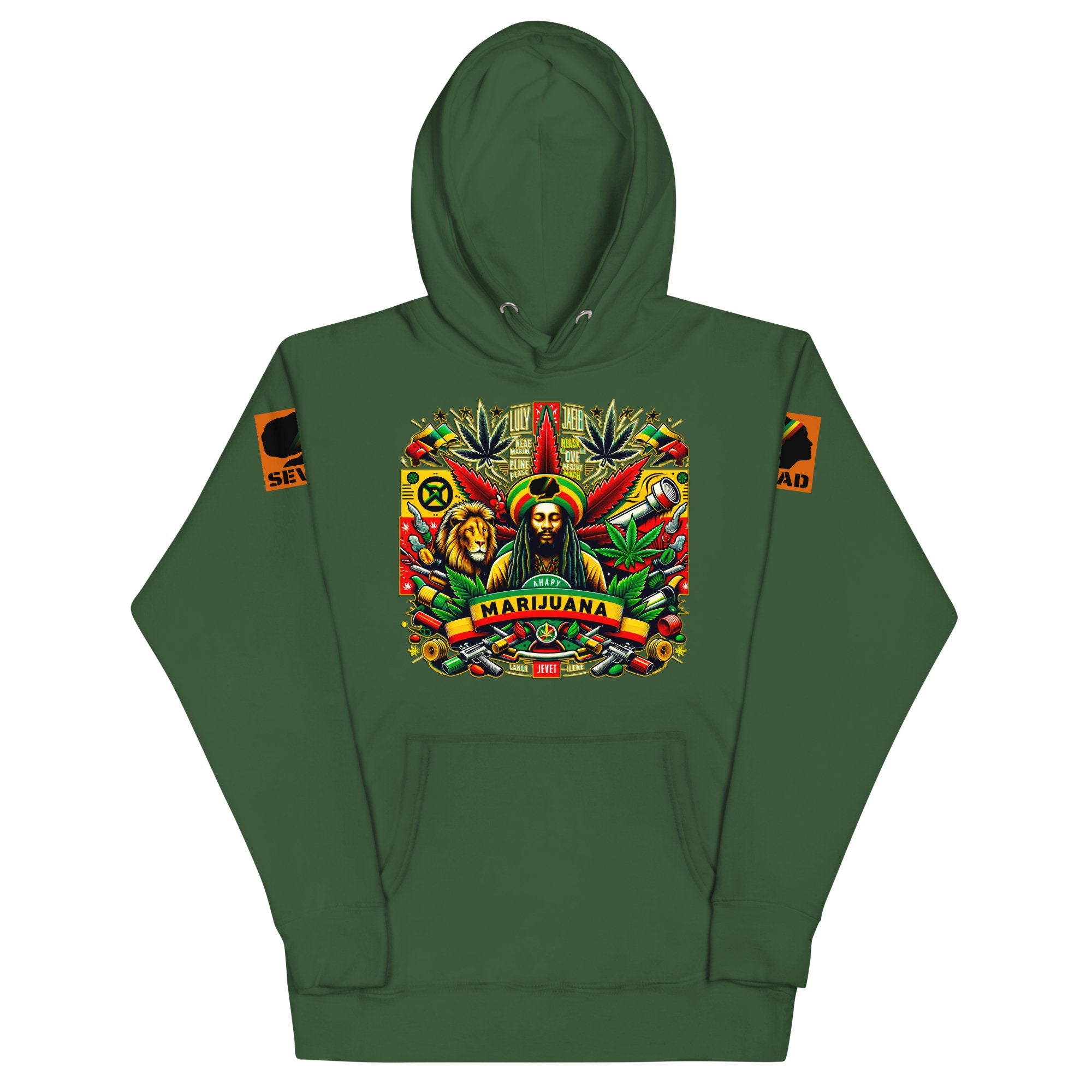 Riddims de la Raiz Sudadera con capucha unisex SEVAD MUSIC HOUSE