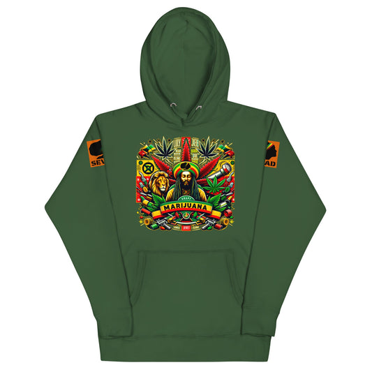 Riddims of the Root: Unisex Hoodie - SEVAD MUSIC HOUSE - Hoodie - SEVAD MUSIC HOUSE - 6351223_16162 - Forest Green - S - Riddims of the Root: Unisex Hoodie