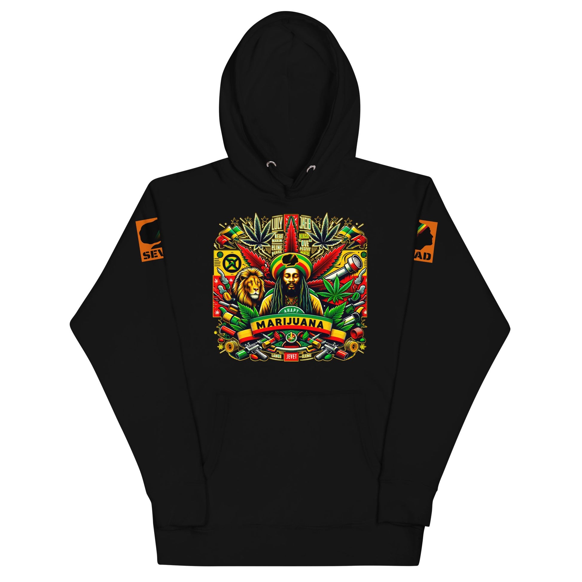 Riddims of the Root: Unisex Hoodie - SEVAD MUSIC HOUSE - Hoodie - SEVAD MUSIC HOUSE - 6351223_10779 - Black - S - Riddims of the Root: Unisex Hoodie