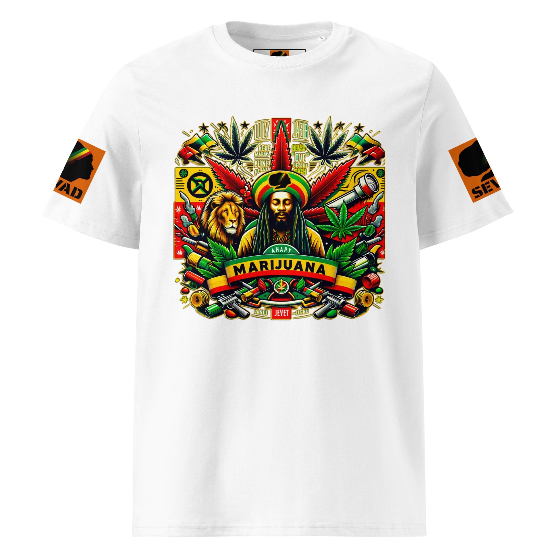 Riddims of the Root: Unisex organic cotton t-shirt - SEVAD MUSIC HOUSE - T-Shirt - SEVAD MUSIC HOUSE - 4653838_11864 - White - S - Riddims of the Root: Unisex organic cotton t-shirt