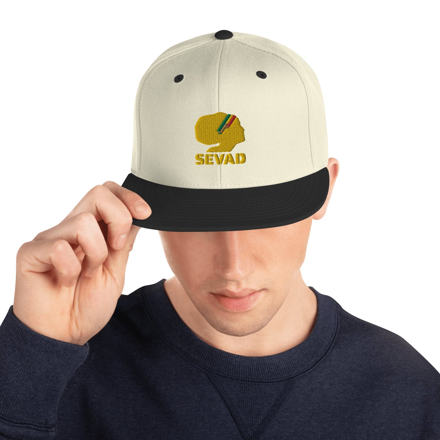 SEVAD Snapback Hat - SEVAD MUSIC HOUSE - Snapback Hat - SEVAD MUSIC HOUSE - 7123262_4801 - Natural/ Black - - SEVAD Snapback Hat