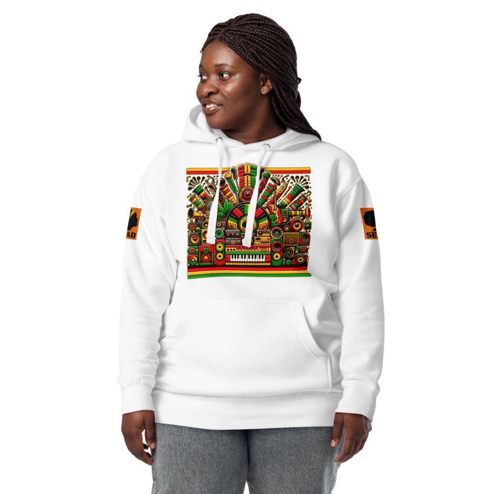 Soul of Reggae: Unisex Hoodie - SEVAD MUSIC HOUSE - Hoodie - SEVAD MUSIC HOUSE - 4473249_10779 - Black - S - Soul of Reggae: Unisex Hoodie