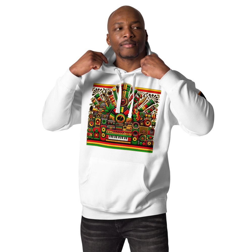 Soul of Reggae: Unisex Hoodie - SEVAD MUSIC HOUSE - Hoodie - SEVAD MUSIC HOUSE - 4473249_10779 - Black - S - Soul of Reggae: Unisex Hoodie