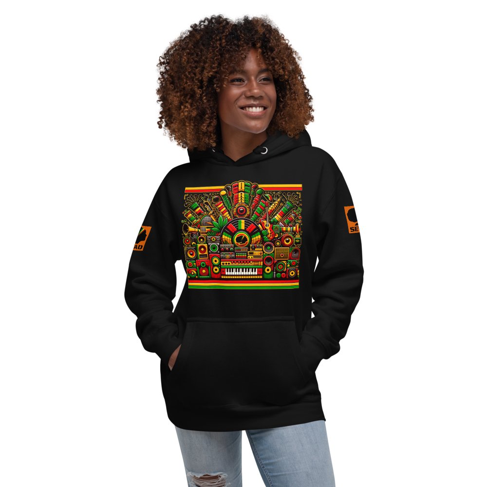 Soul of Reggae: Unisex Hoodie - SEVAD MUSIC HOUSE - Hoodie - SEVAD MUSIC HOUSE - 4473249_10779 - Black - S - Soul of Reggae: Unisex Hoodie